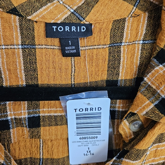 NWT Torrid Lizzie Flannel Size 1X - Picture 2 of 7